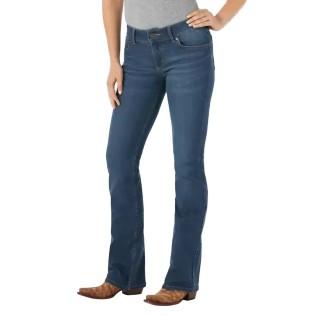 Wrangler Women's Essential Mid Rise Bootcut Jeans - Kora