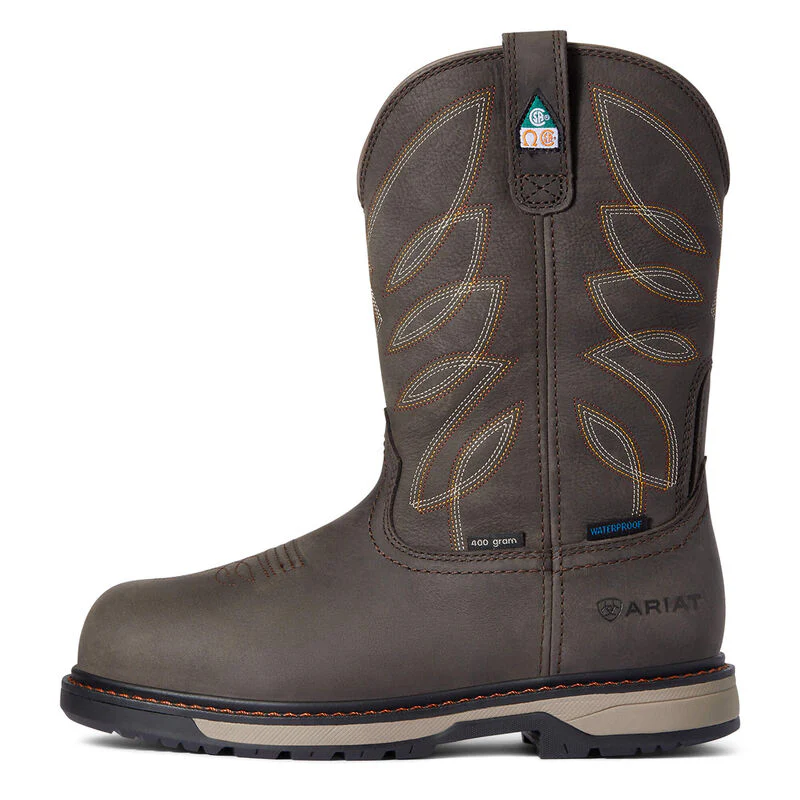 Ariat Women's Riveter CSA Glacier Grip Waterproof 400g Composite Toe Work Boots - Dark Storm - Image 3