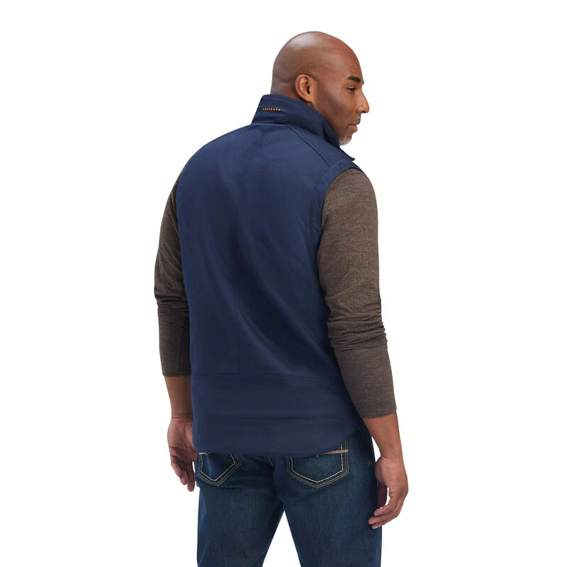 Ariat Mens Rebar DuraCanvas Vest - Navy - Image 2
