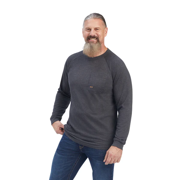 Ariat Mens Rebar Cotton Strong LS T-Shirt