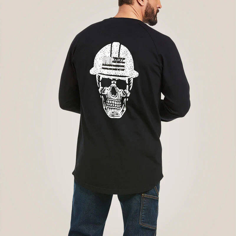 Ariat Mens Rebar Cotton Strong Roughneck Graphic T-Shirt - Image 5
