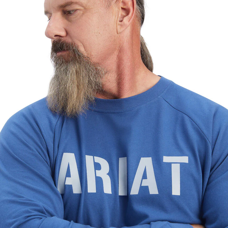 Ariat Mens Rebar CottonStrong Block T-Shirt - Image 4