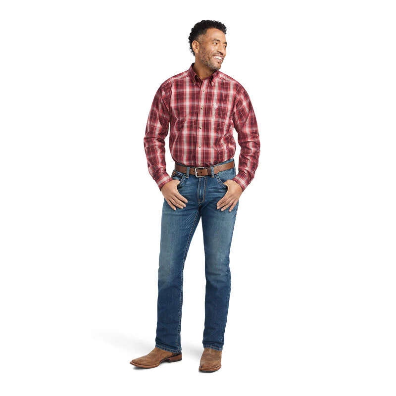 Ariat Men's Pro Wagner FTD LS Shirt  Rio Red - Image 3