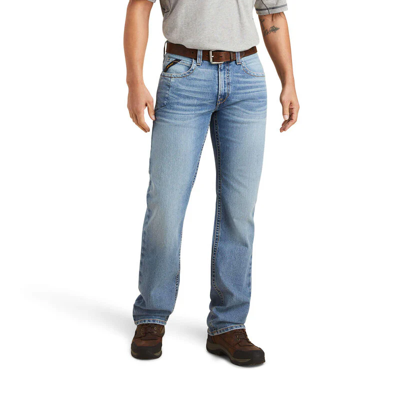 Ariat Mens Rebar M5 Straight DuraStretch Edge Straight Leg Jean - Merced