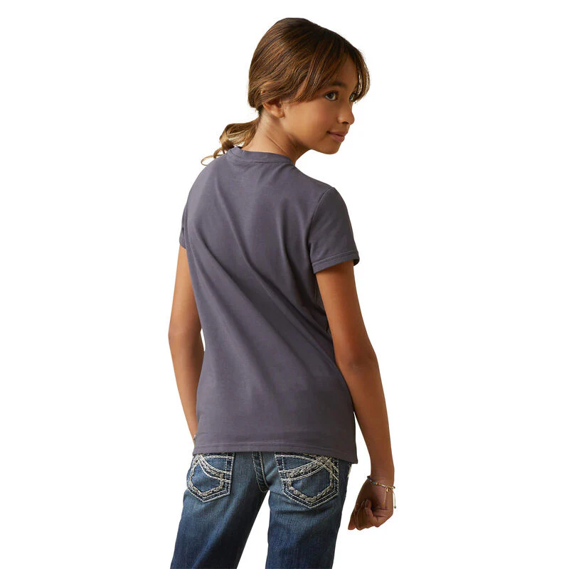 Ariat Girls Youth Cuteness T-Shirt - Periscope - Image 2