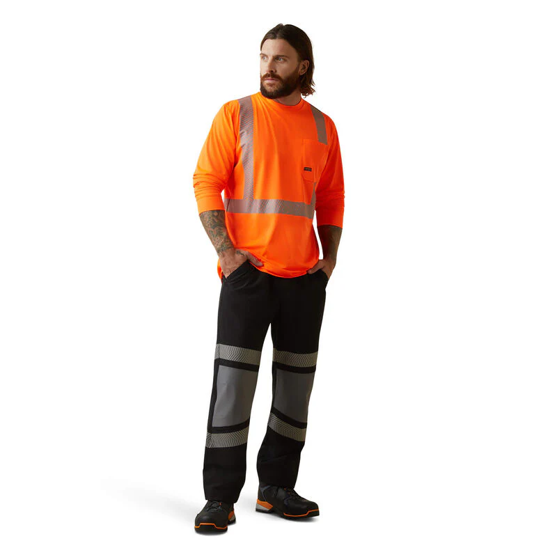 Ariat Men's Rebar Hi-Vis ANSI Shirt - Hi Vis Orange