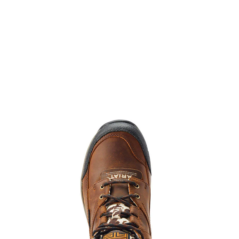 Ariat Women's Terrain Waterproof Western Boots - Distressed Brown/Speckled Cow Print - Image 4