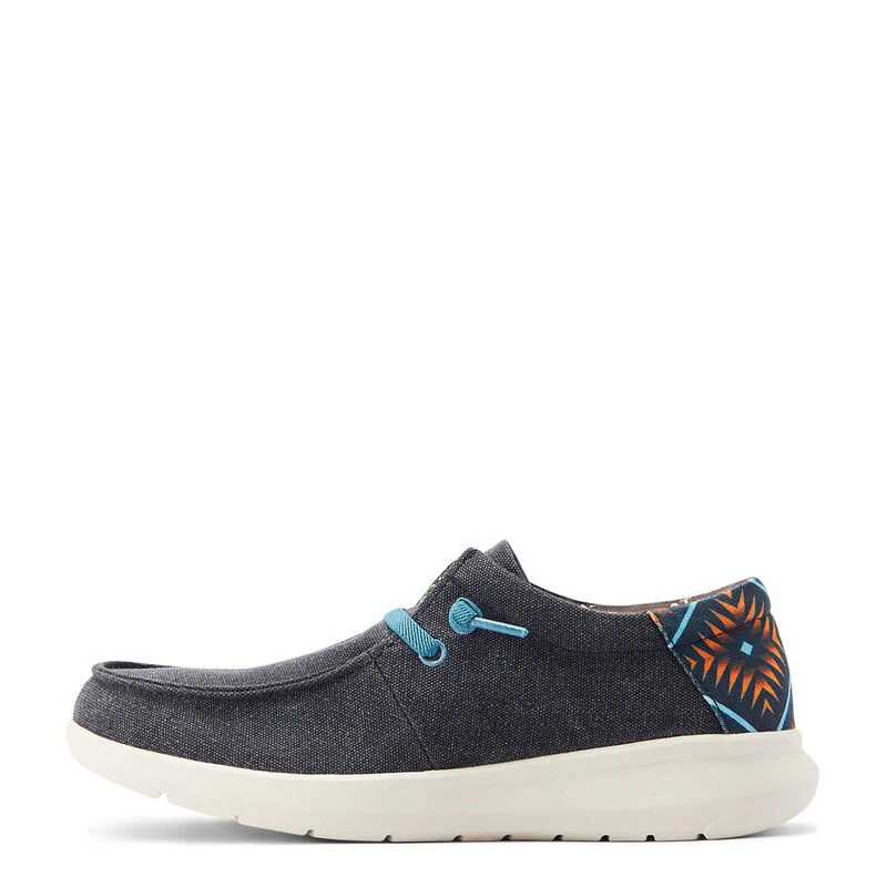 Ariat Men's Hilo Stretch Lace Shoes - Charcoal Blue - Image 2
