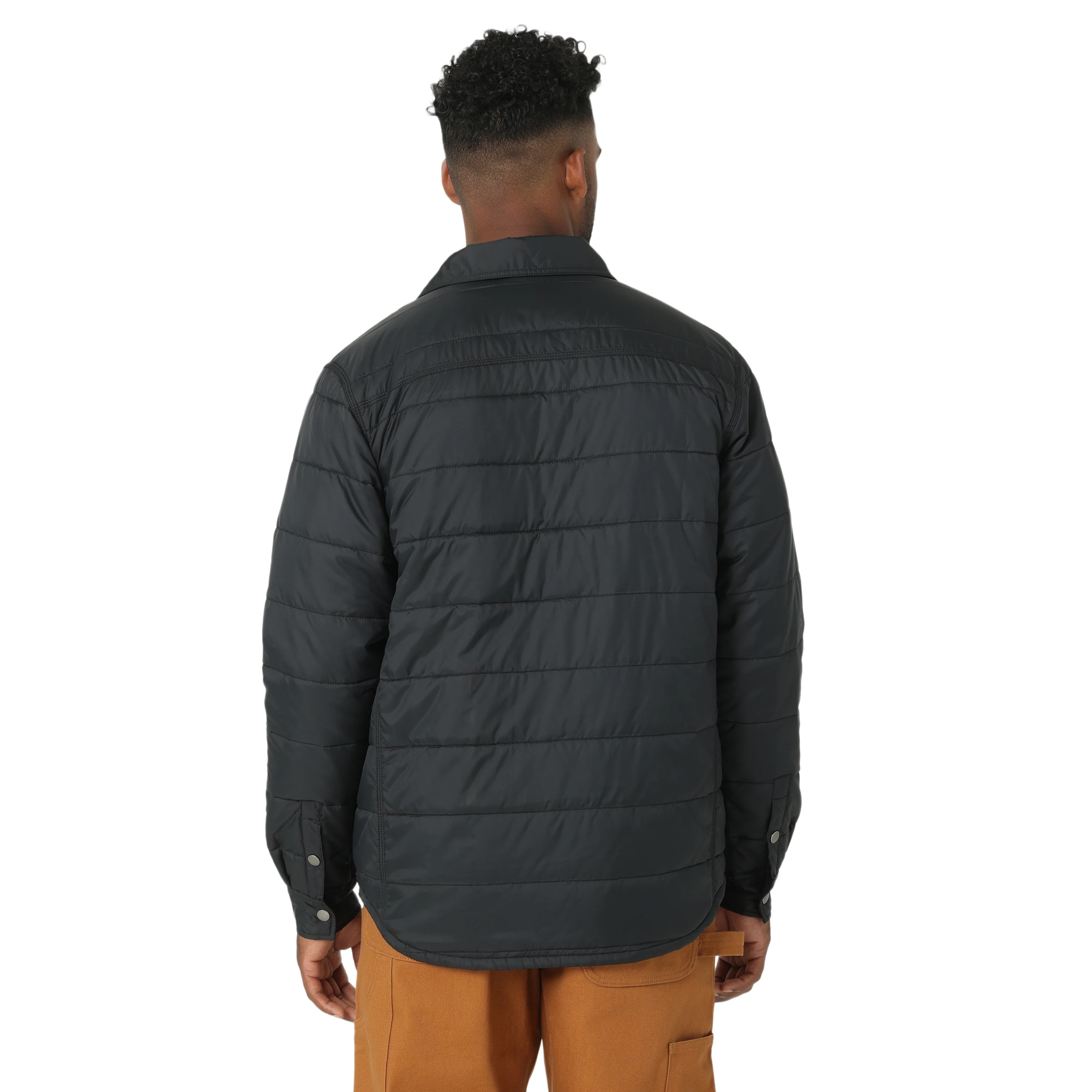 Wrangler Men's LS Insulated Shirt Jacket - Black - Image 2