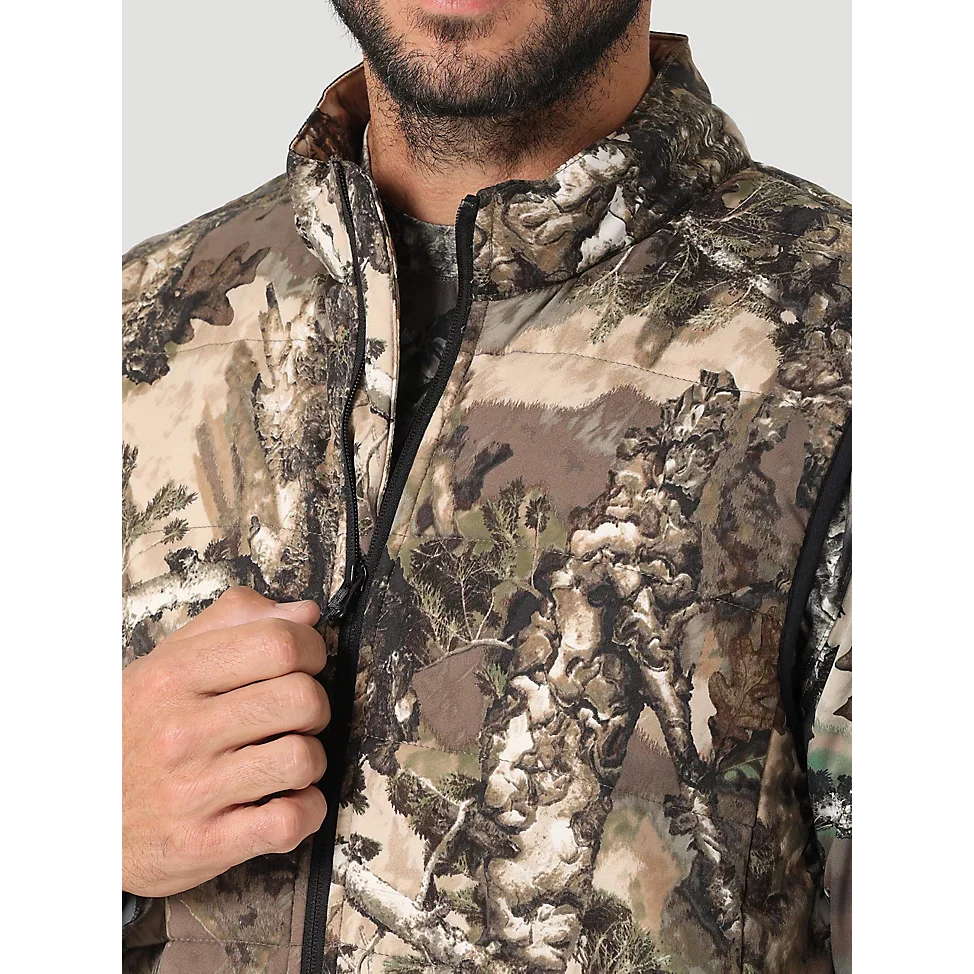 Wrangler ATG Hunter Men's Mid Layer Vest - Warmwoods Camo - Image 3