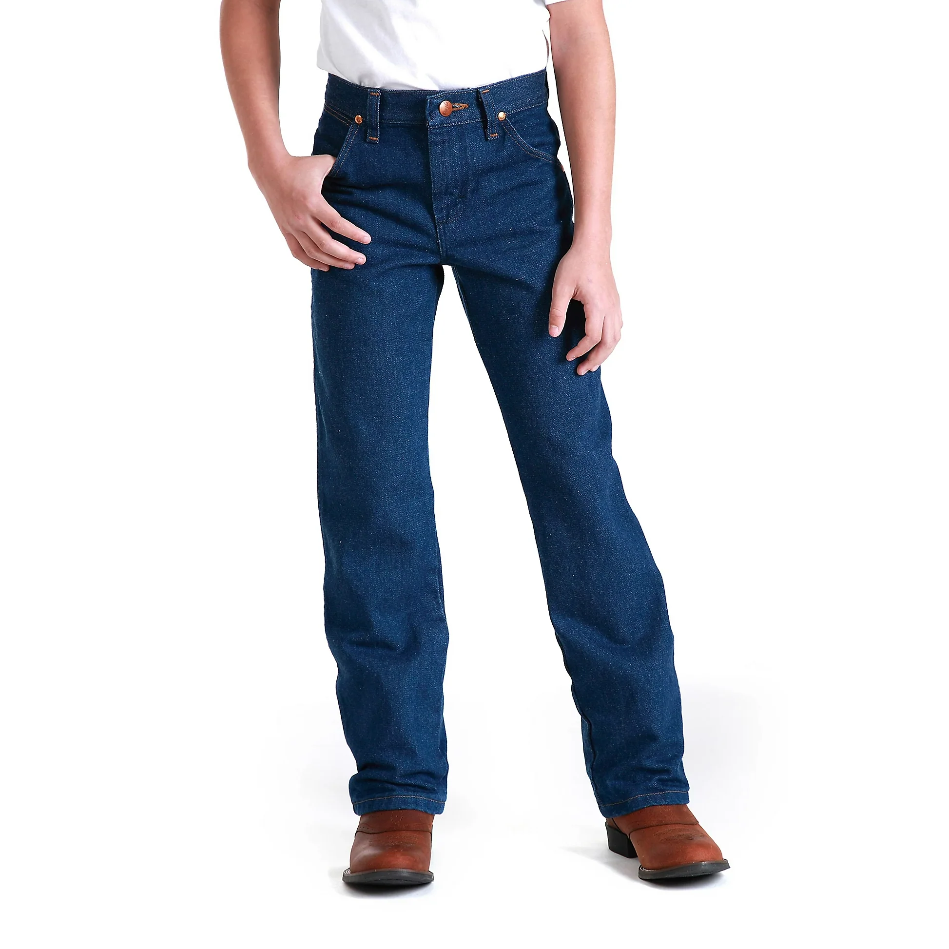 Wrangler Boy's Cowboy Cut Original Fit Jeans - Prewashed Indigo
