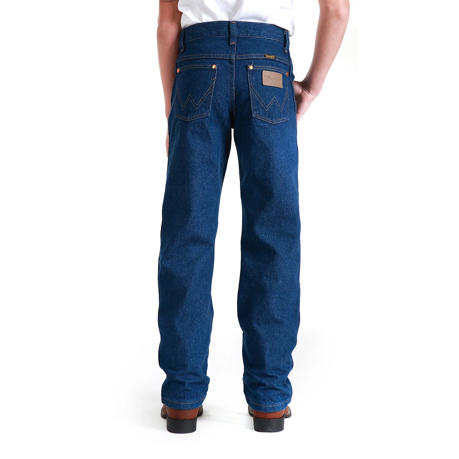 Wrangler Boy's Cowboy Cut Original Fit Jeans - Prewashed Indigo - Image 2