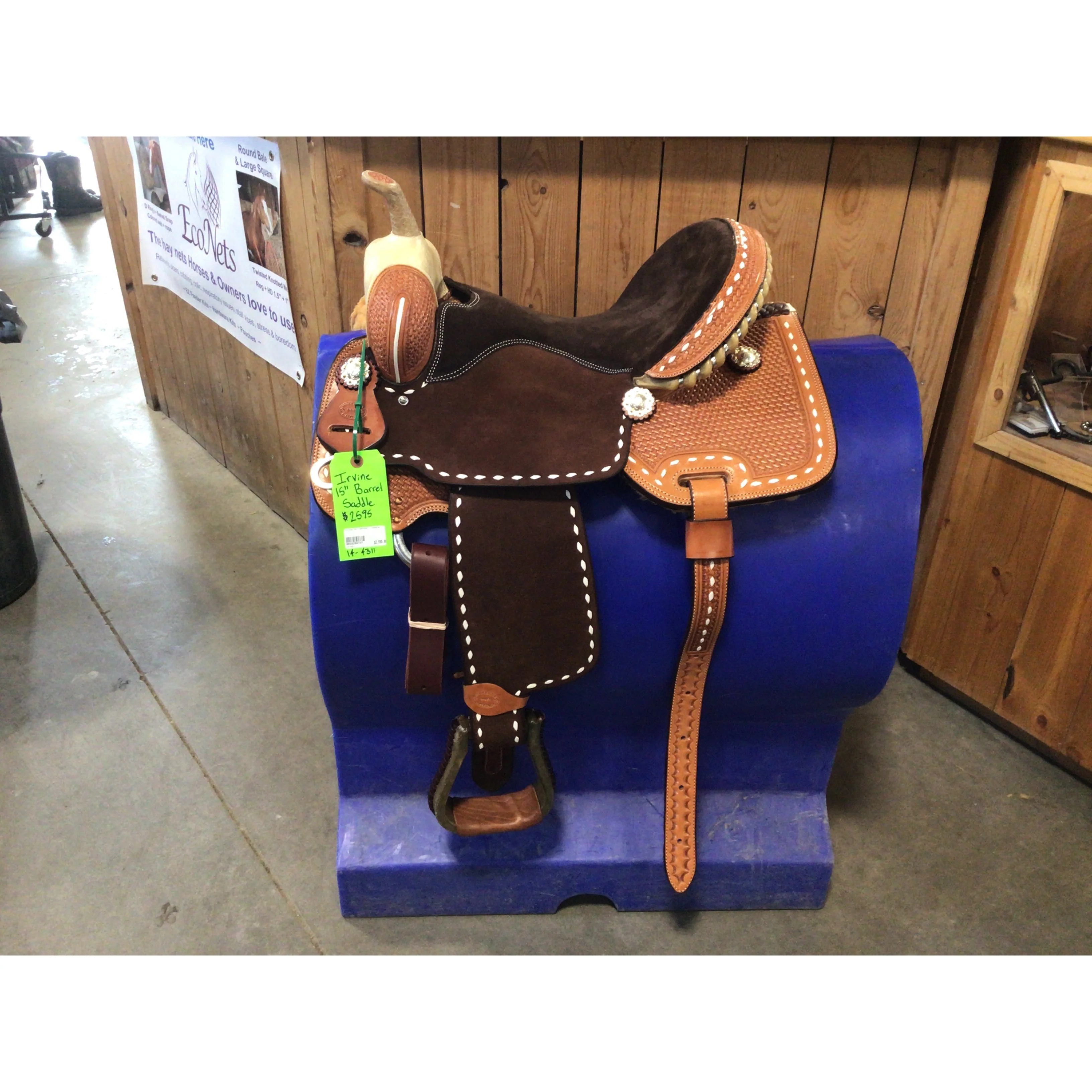 Irvine 15"  Barrel    Saddle