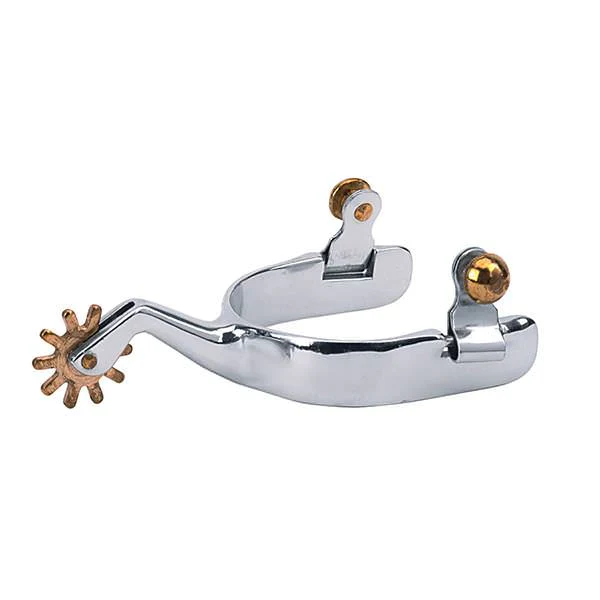 Weaver Men's Cutting Spurs w/Plain Band