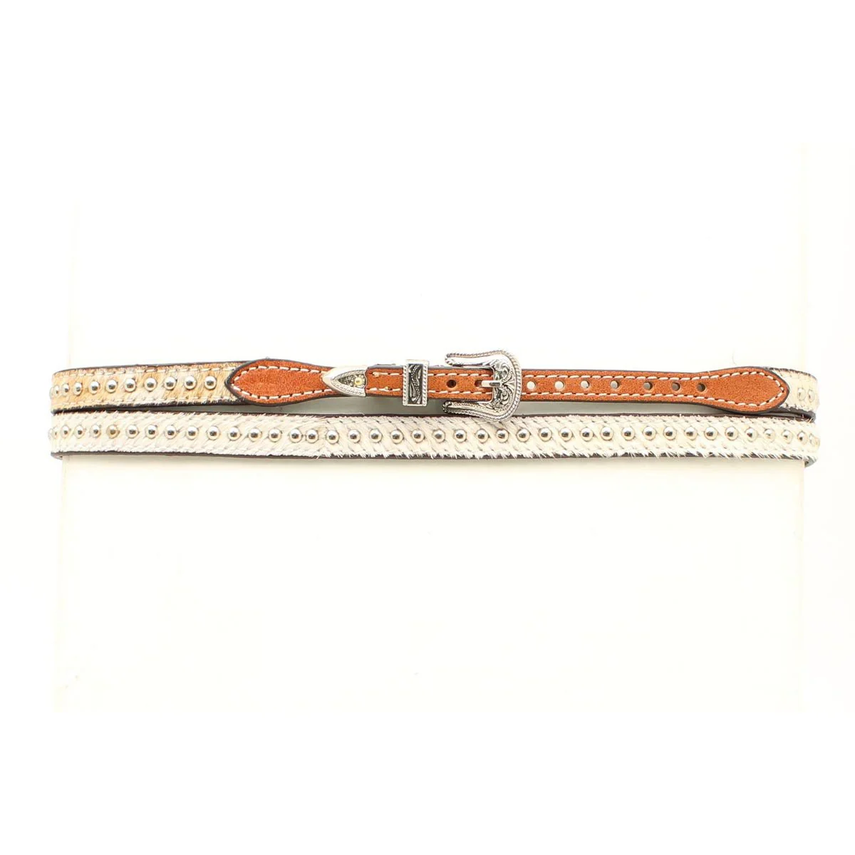 M&F 3/8" Calf Hair Hat Band - Light Brown