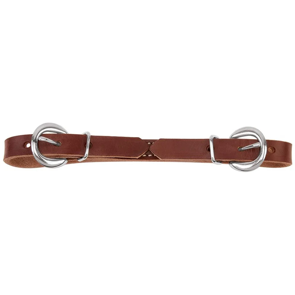 Weaver Flat Leather Curb Strap - Sunset