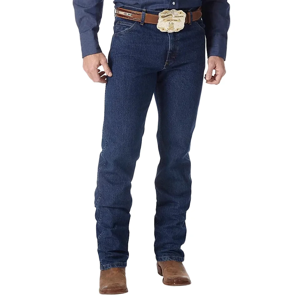 Wrangler Men's Premium Performance Advanced Comfort Cowboy Cut Regular Fit Jeans - Mid Stone