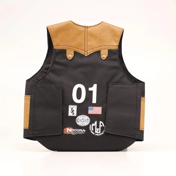 Big Time Rodeo Youth Bull Rider Vest - Black - Image 2