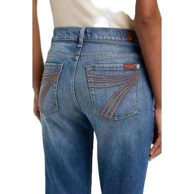 7 For All Man Kind Women's Dojo Jeans - Blue Core - Image 3