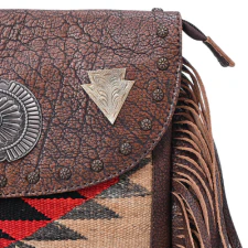 American Darling Hand Woven Saddle Blanket Crossbody Bag - Image 4