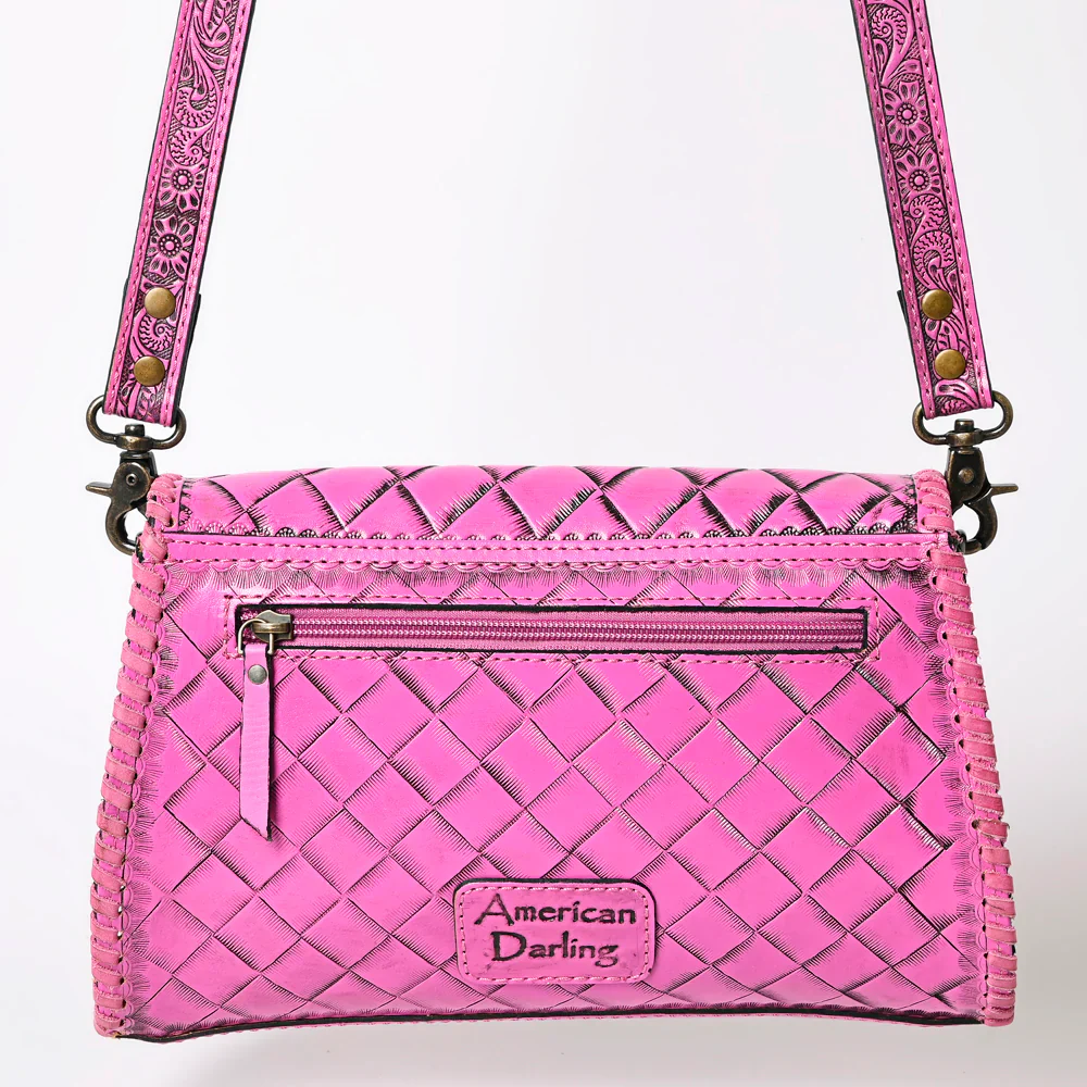 American Darling Leather Purse - Fuschia - Image 2