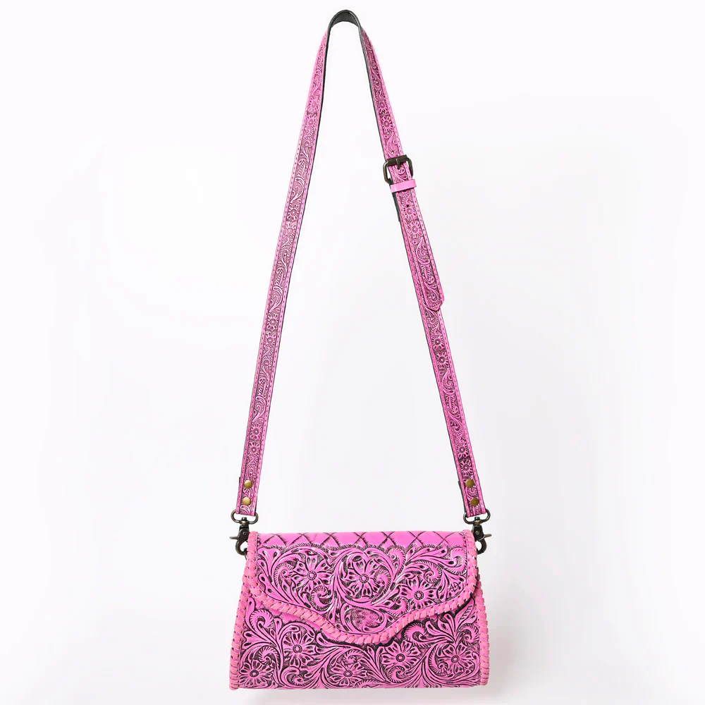 American Darling Leather Purse - Fuschia - Image 4