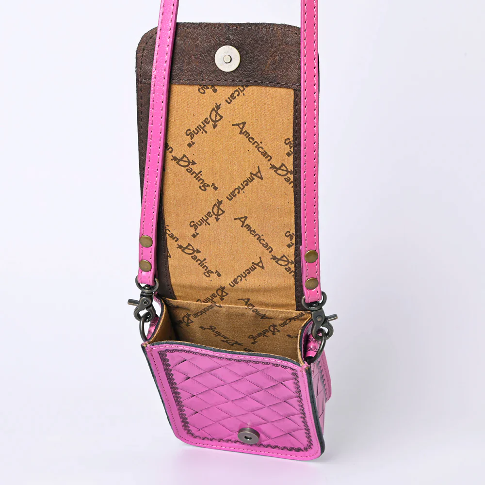 American Darling Leather Purse - Fuschia - Image 3