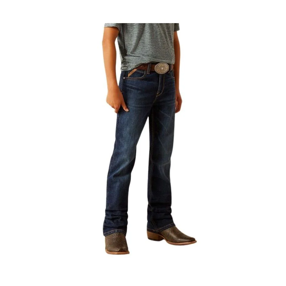 Ariat Boy's B4 Relaxed Rolland  Boot Cut Jeans - Pima - Image 3