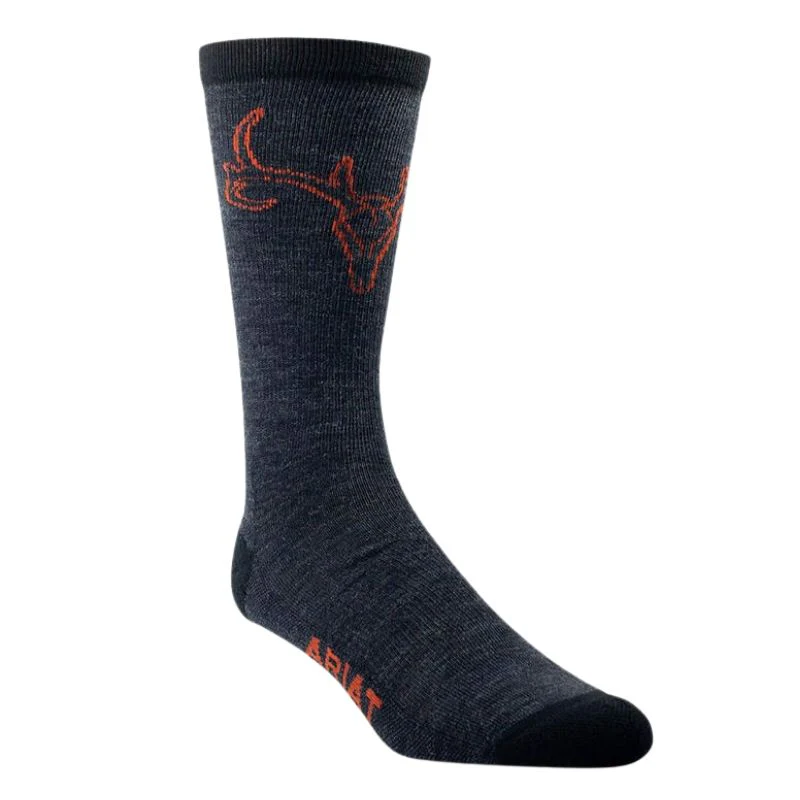 Ariat European Mount Mid Calf Everyday Performance Wool Socks - Image 2