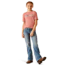 Ariat Girl's Mini Cow Squad T-Shirt - Dusty Rose - Image 4