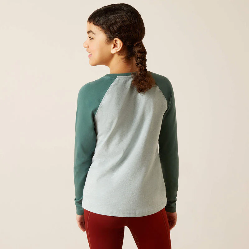 Ariat Girl's Let's Ride T-Shirt - Arctic - Image 2
