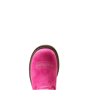 Ariat Girls Youth Fatbaby Heritage Western Boots - Hottest Pink - Image 5