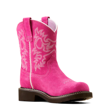 Ariat Girls Youth Fatbaby Heritage Western Boots - Hottest Pink - Image 6