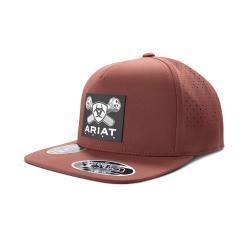 Ariat Men's Bolt Patch  Snapback  Cap- Burgundy