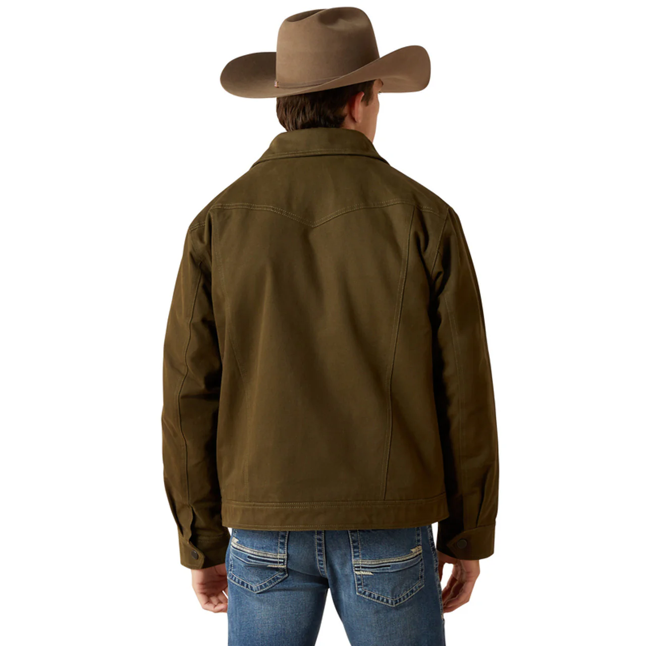 Ariat Men's Canvas Rancher Jacket - Desert Sand - Image 2