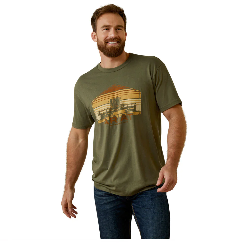 Ariat Men's Combine T-Shirt Military Heather
