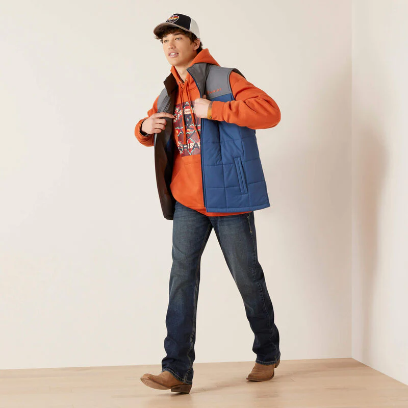 Ariat Men's Crius Insulated Vest  Mid-summer Night/Rock Climb - Image 3