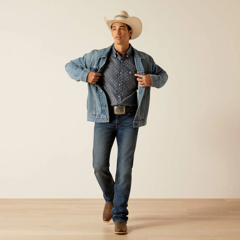 Ariat Men's Denim Trucker Jacket - Roby - Image 3