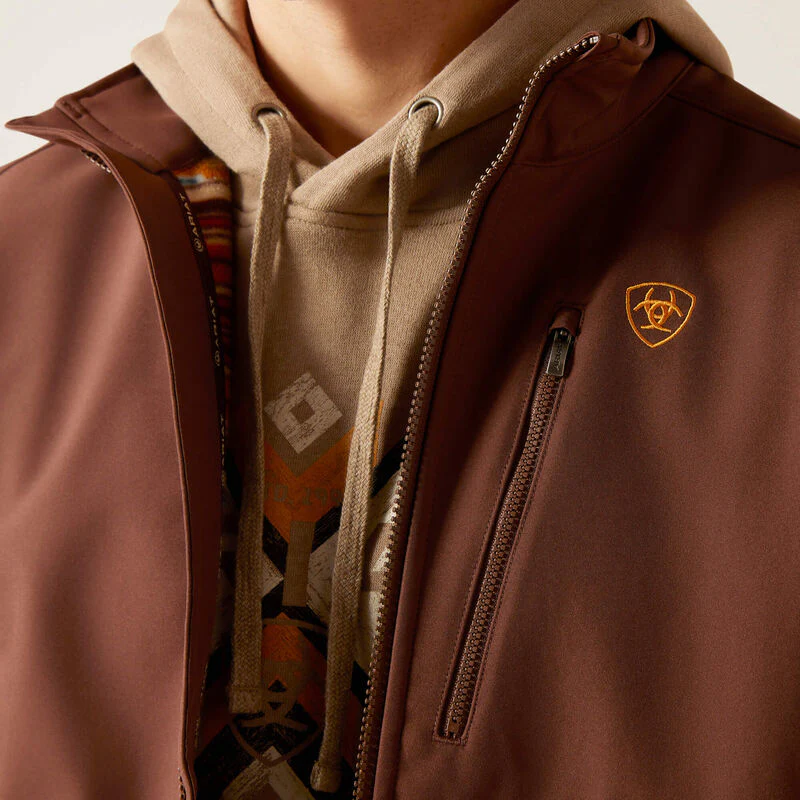 Ariat Men's Fleece Chimayo Jacket - Shaved Chocolate - Image 5