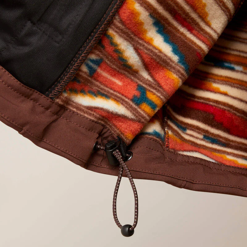 Ariat Men's Fleece Chimayo Jacket - Shaved Chocolate - Image 7