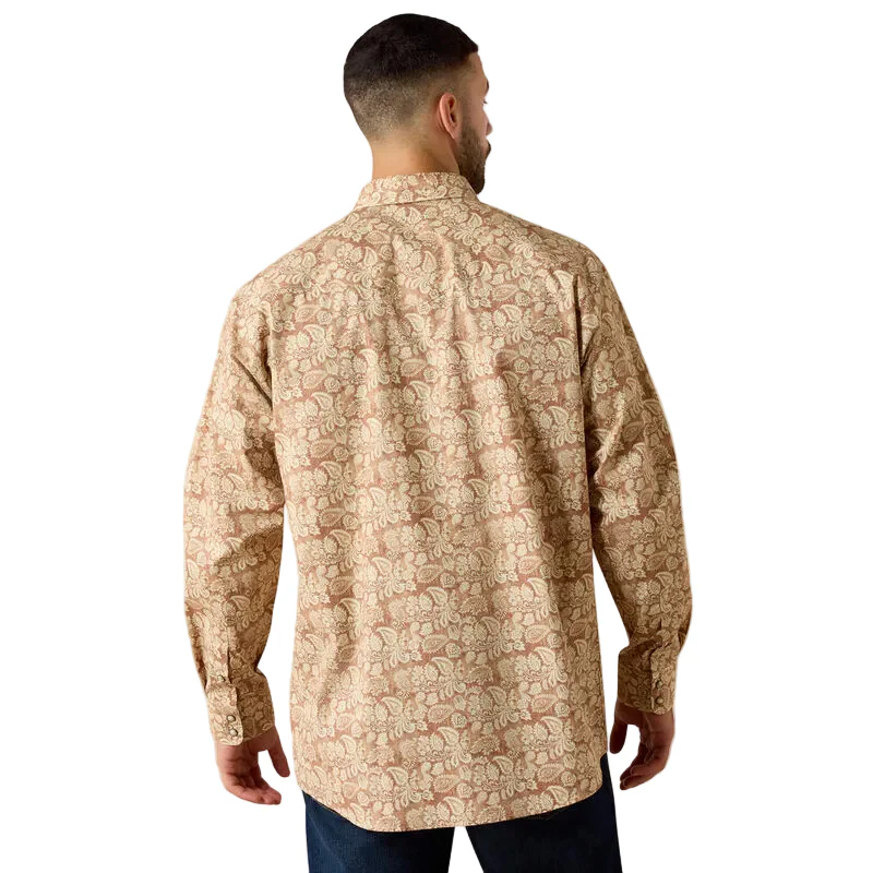 Ariat Men's Fynn Classic Fit Snap Shirt - Irish Cream - Image 2