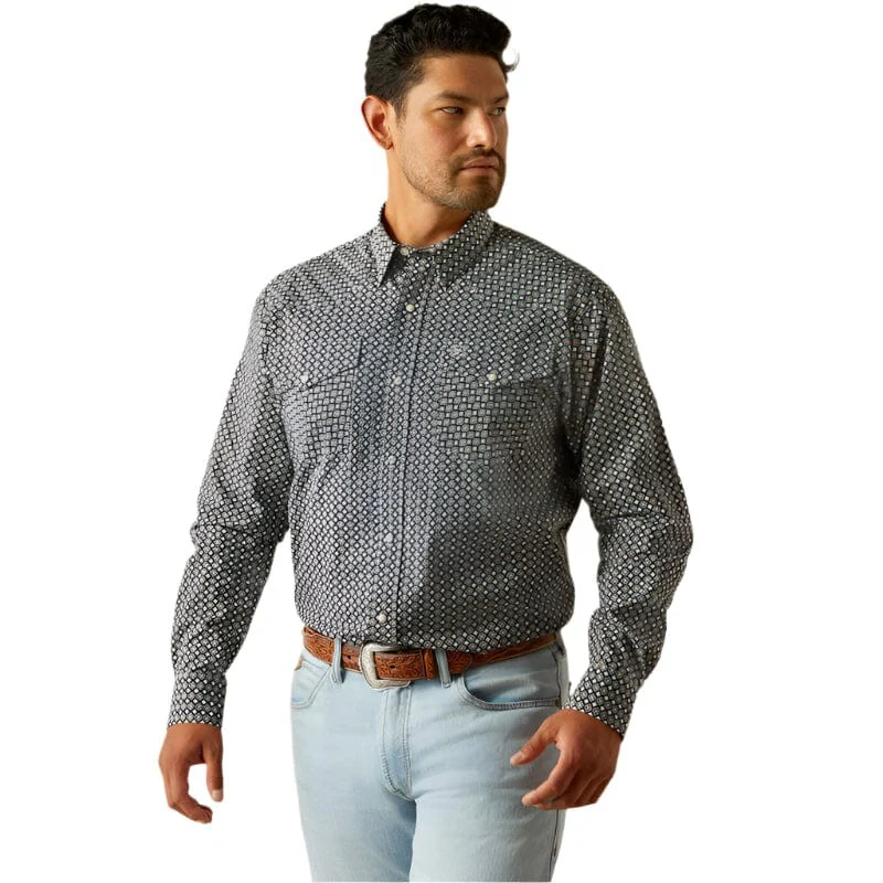 Ariat Men's Long Sleeve Waylon Classic Fit Shirt - Black