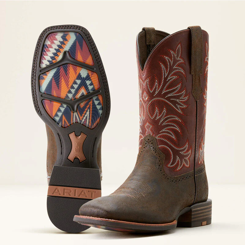 Ariat Men's Oakwood Western Boot - Antique Grey