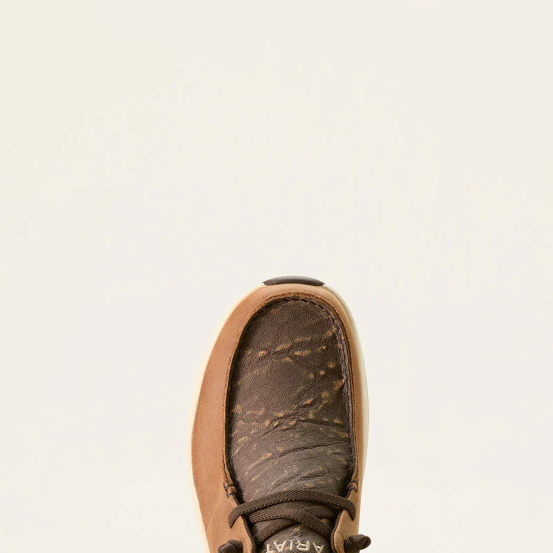 Ariat Men's Buckeye Shoes- Tan/Beige Elephant Print - Image 4