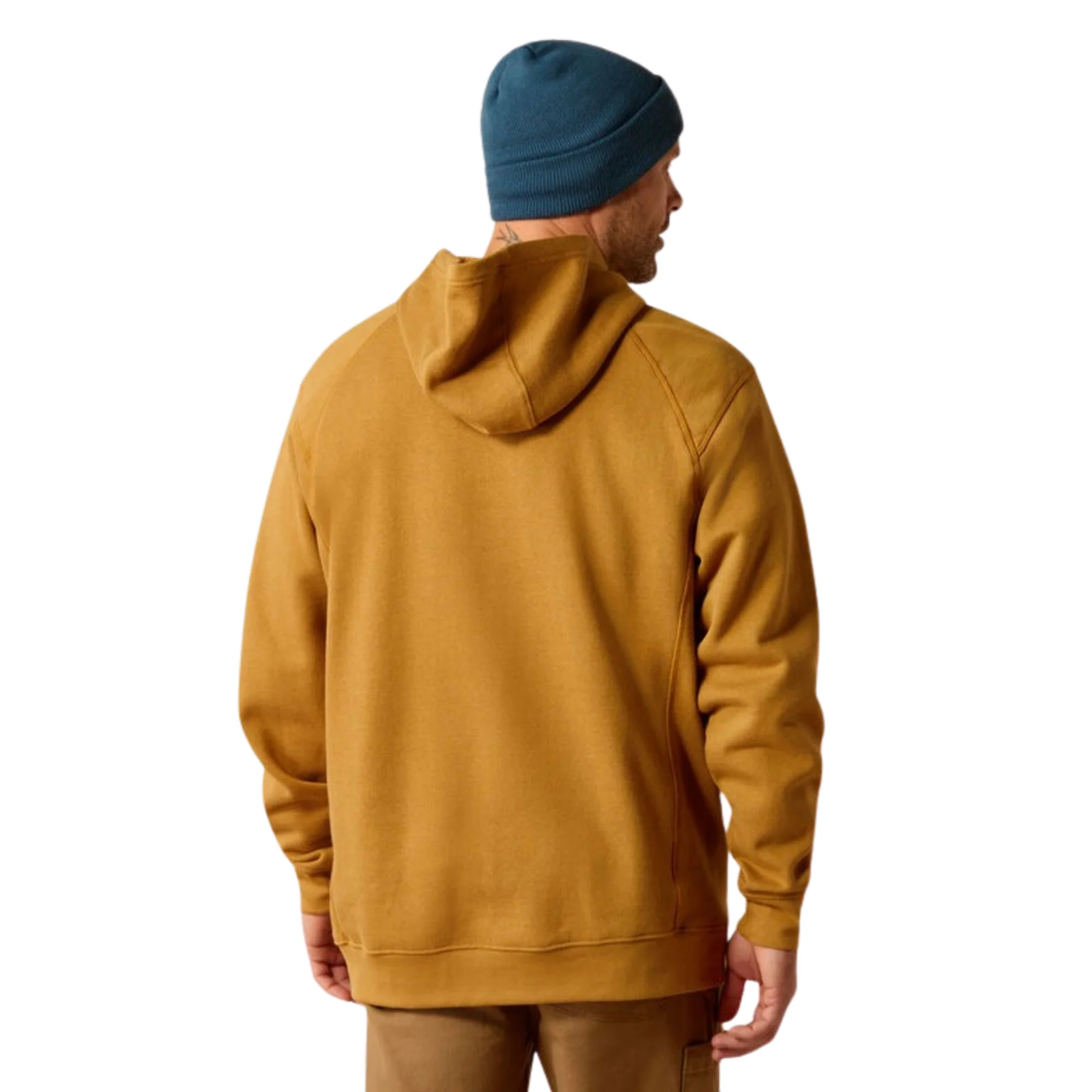 Ariat Men's FR Pullover Hoodie - Golden Brown - Image 3