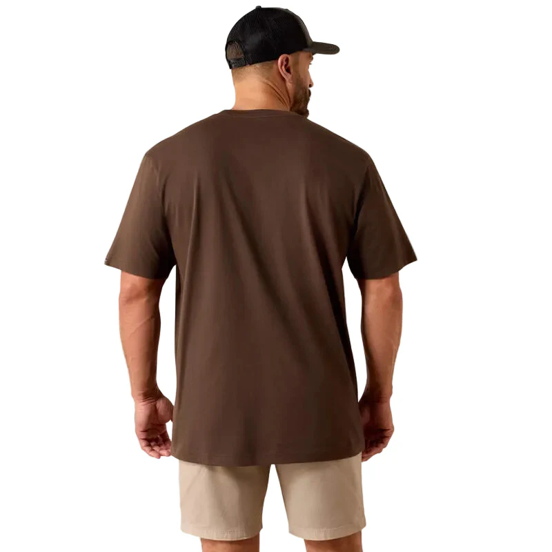 Ariat Men's Rebar Cotton Strong Standard Tee Shirt - Wren - Image 2