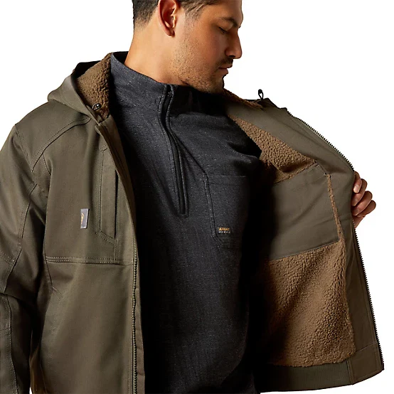 Ariat Men's Rebar DuraCanvas Jacket - Earth - Image 3