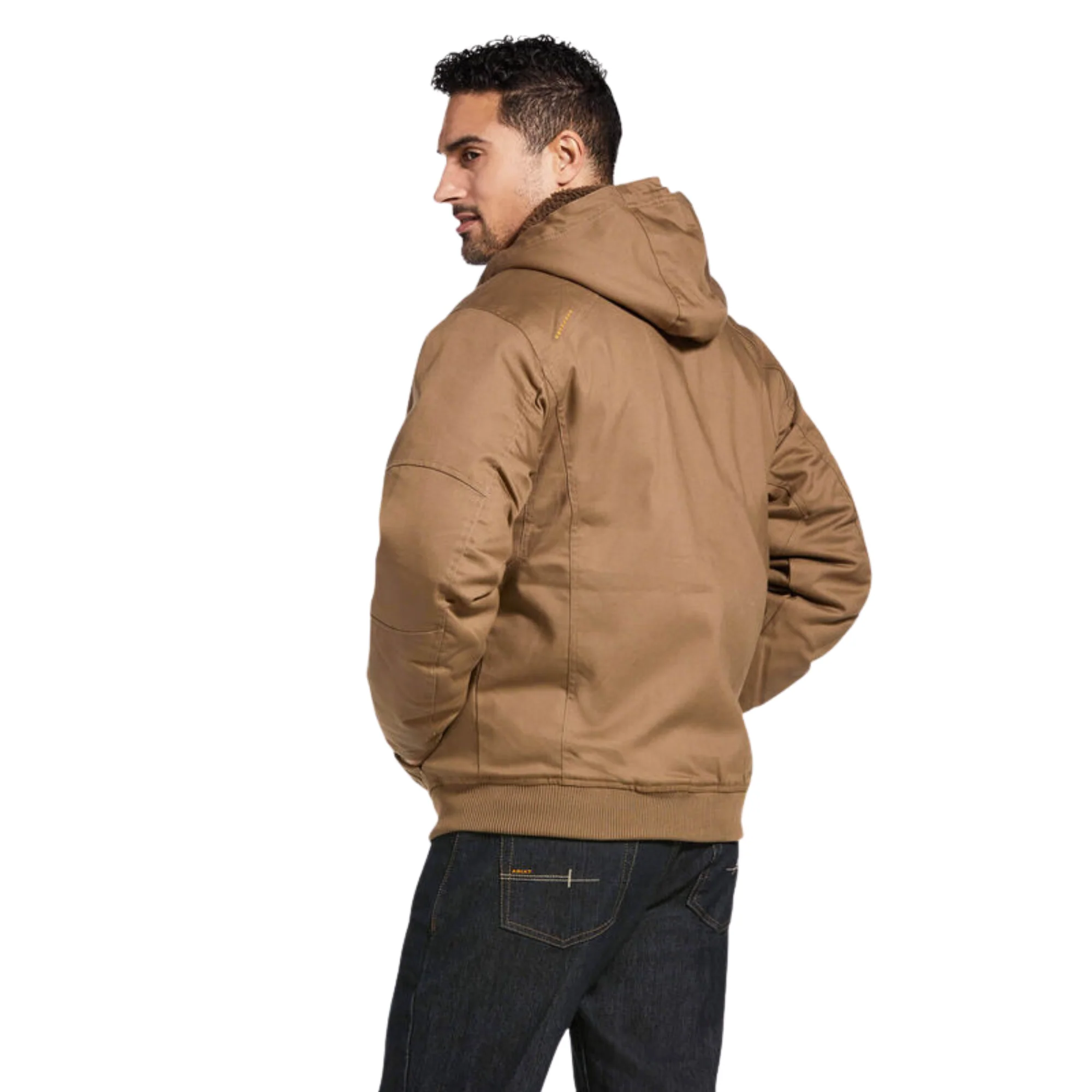 Ariat Men's Rebar DuraCanvas Jacket  Field Khaki - Image 3