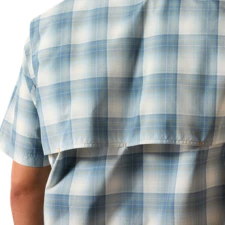 Ariat Men's Rebar Made Tough VentTEK DuraStretch Short Sleeve Work Shirt - Baleen Blue - Image 5