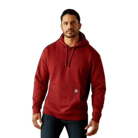 Ariat Men's Rebar Workman Brickyard Hoodie - Russet Brown - Image 2